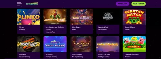 Spinmama Casino Bonus bis zu 1.500 Euro und 250 Freispiele